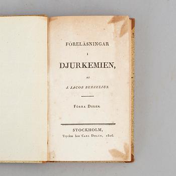 Berzelius’ föreläsningar i djurkemien (2 vol).