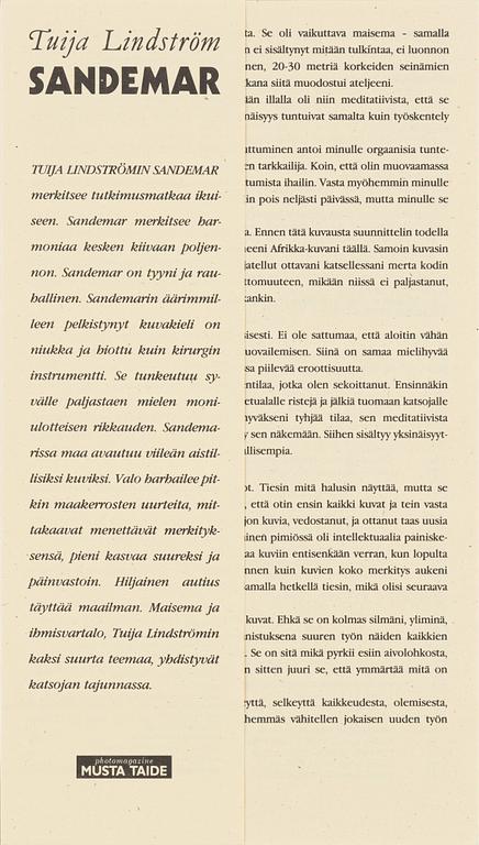 Tuija Lindström, "Sandemar", mapp.