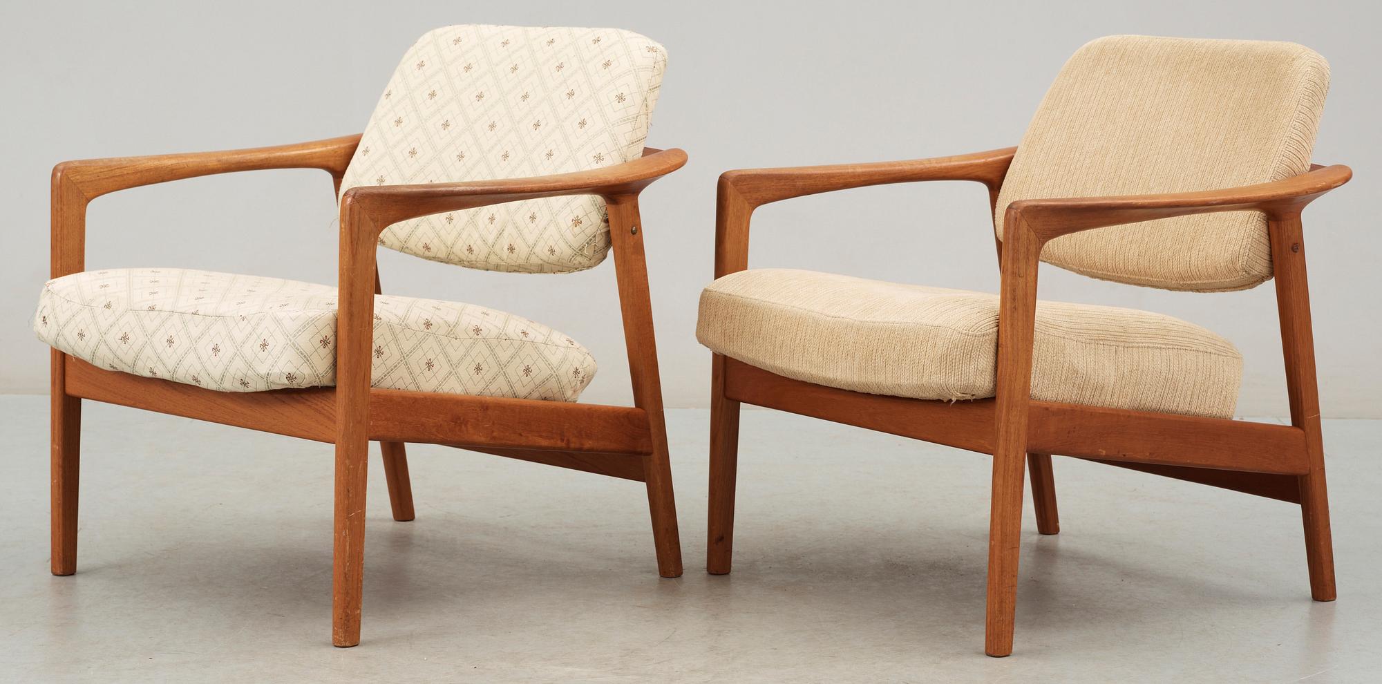 FÅTÖLJER, ett par, Folke Ohlsson, Dux.