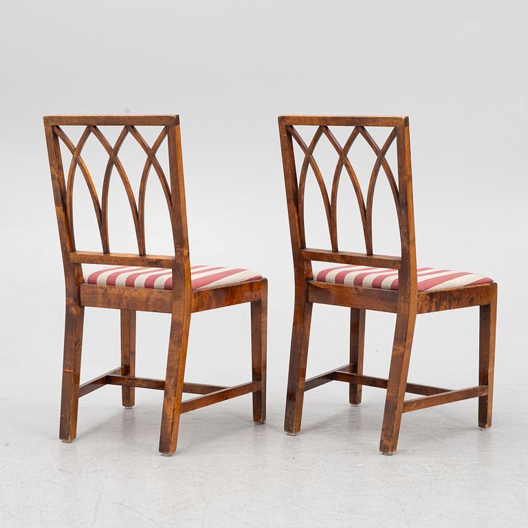 Six 'Swedish Grace' Chairs, first half of the 20th Century.