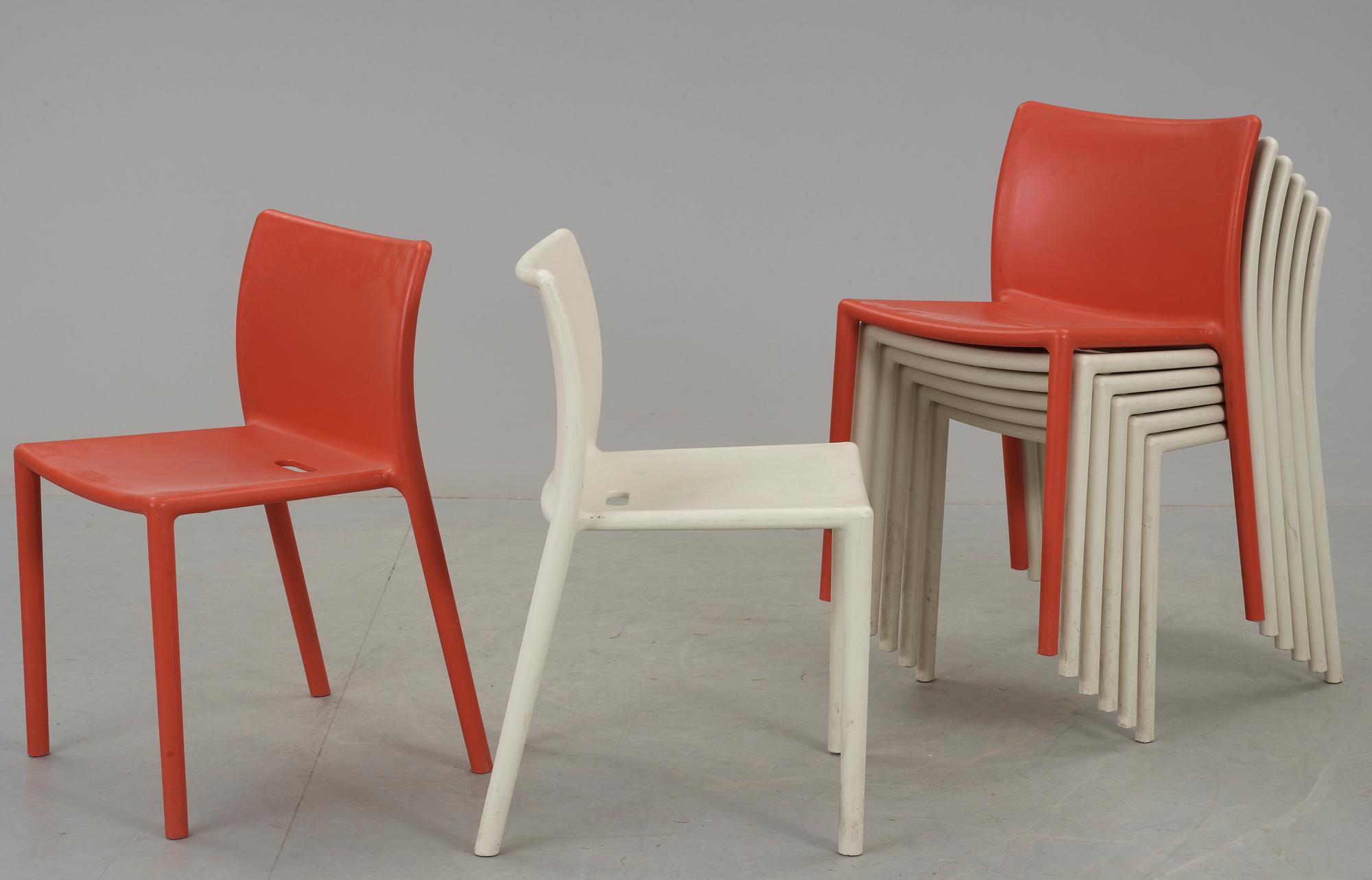 STOLAR, 8 st, "Air-Chair", Jasper Morrison, Italien, formgiven 1999.