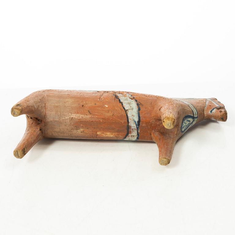 Dala horse. Folk art. First half of the 20th century.