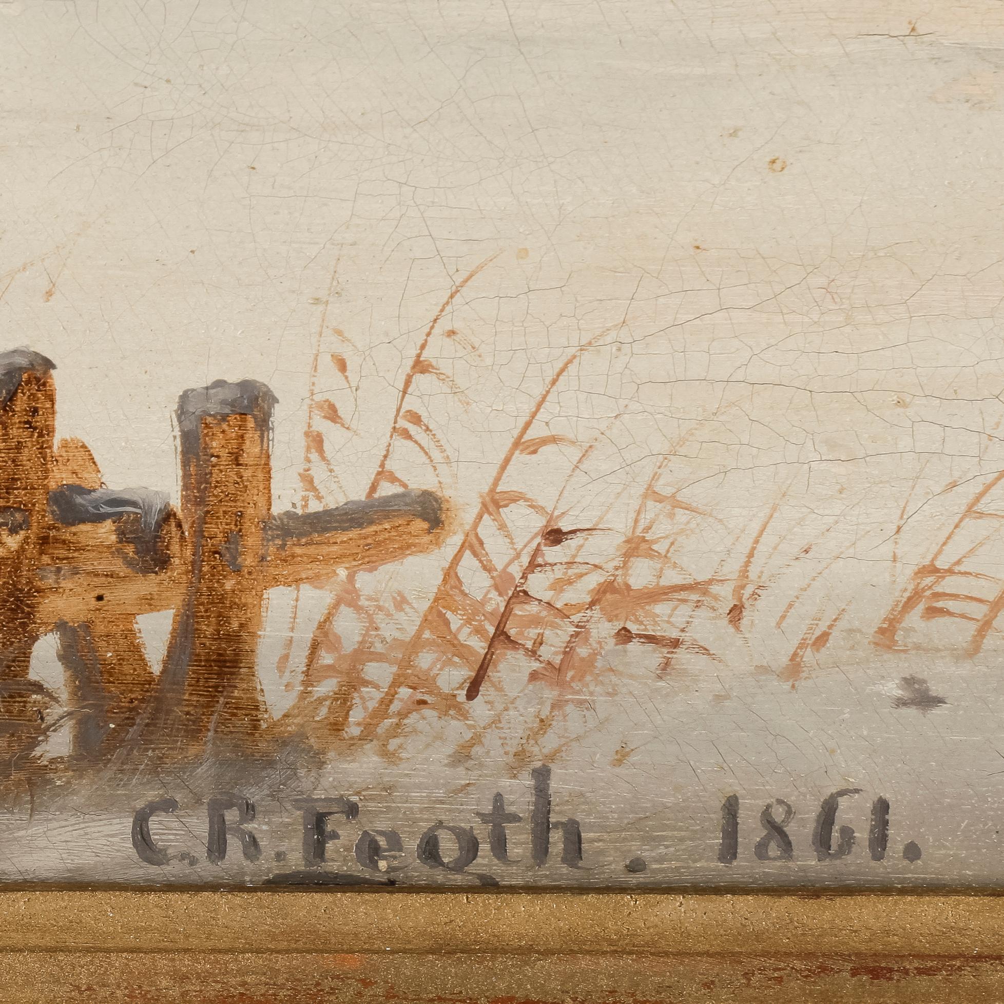 CHRISTIAN FEGHT, olja på duk. Signerad och daterad 1861.