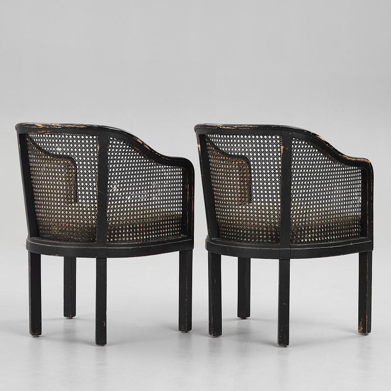 OTTO SCHULZ, a pair of armchairs for Boet, Sweden 1930's.