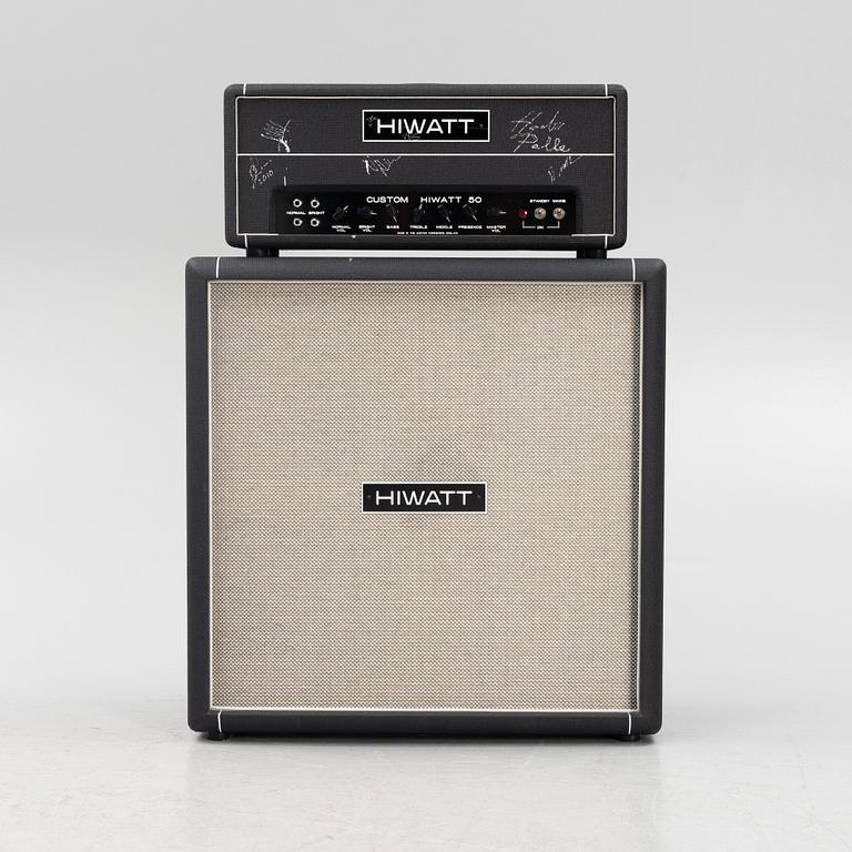 The Hives, Hiwatt "Custom 50", signed amplifier and speaker ca 2010.