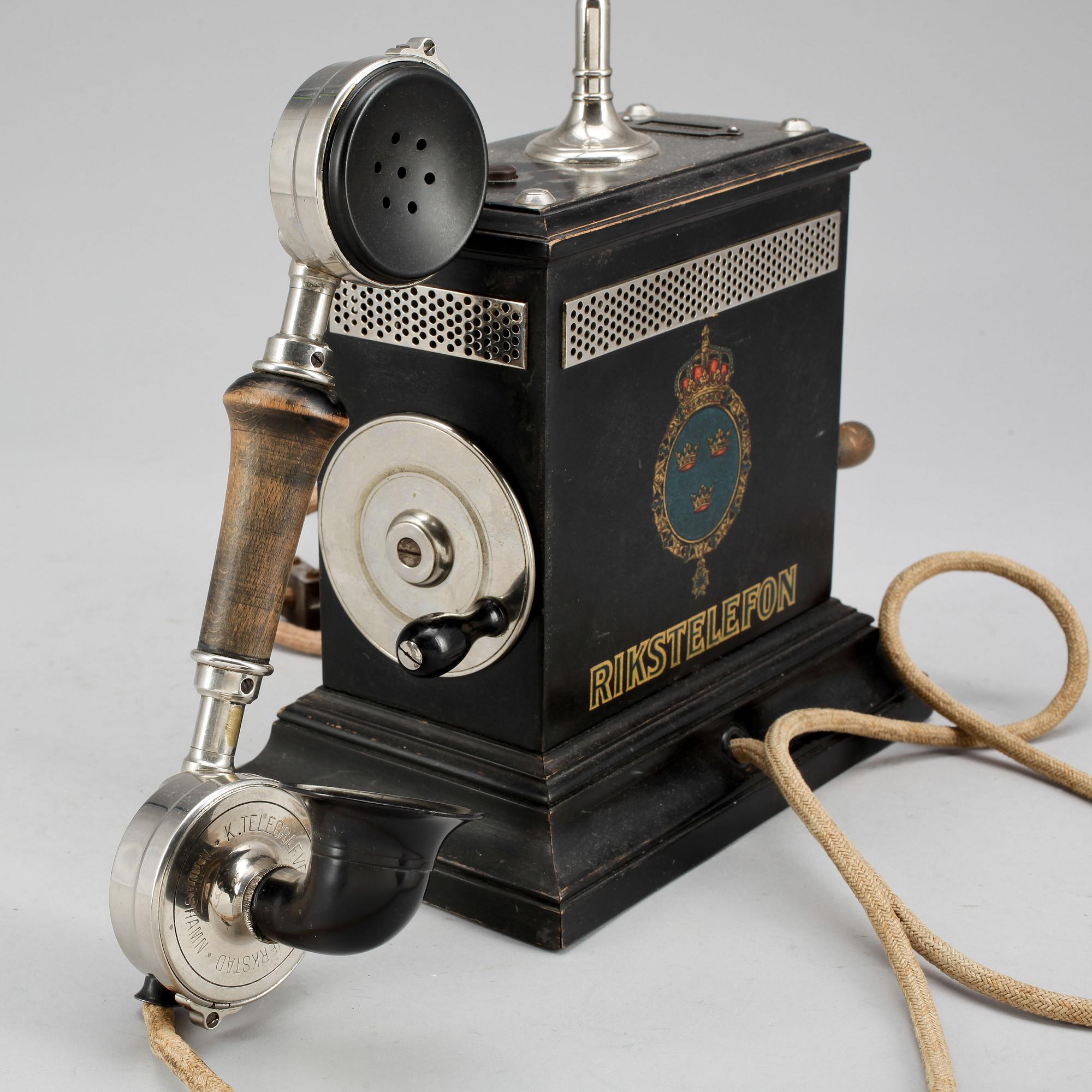 BORDSTELEFON, Rikstelefon. 1900-talets början.