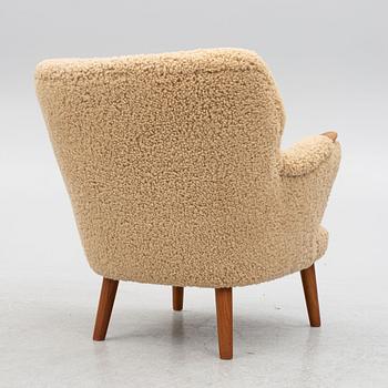 Kurt Olsen lounge chair No 220, Slagelse Møbelvaerk, mid 1900.