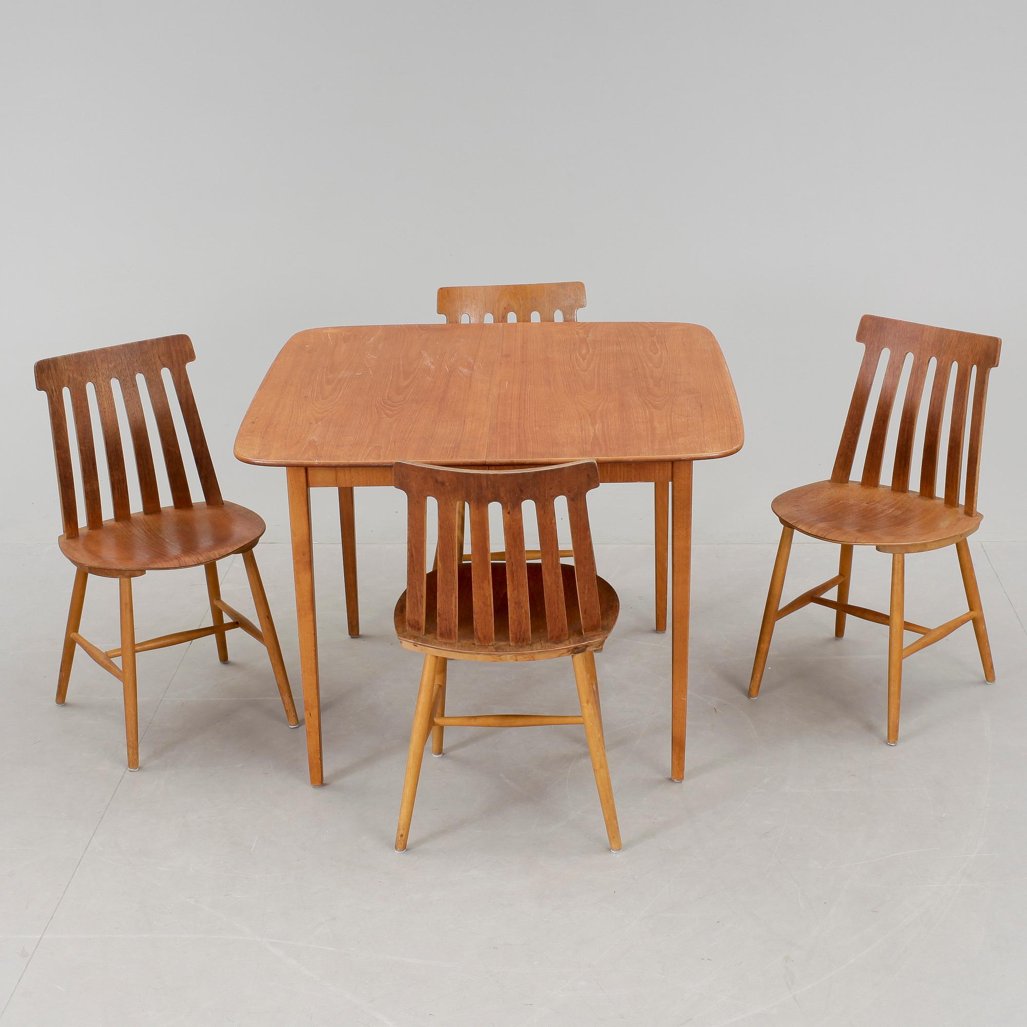 BORD OCH STOLAR, 1+4 delar, Tallåsen.