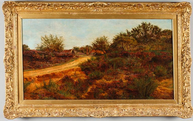 OIDENTIFIERAD KONSTNÄR, olja på duk, signerad Sutton Palmer, England, 1800-/1900-tal.