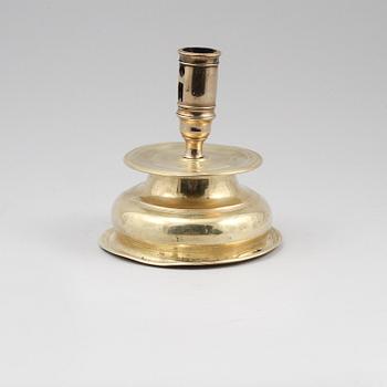 LJUSSTAKE, mässing, barock, 1600-tal.