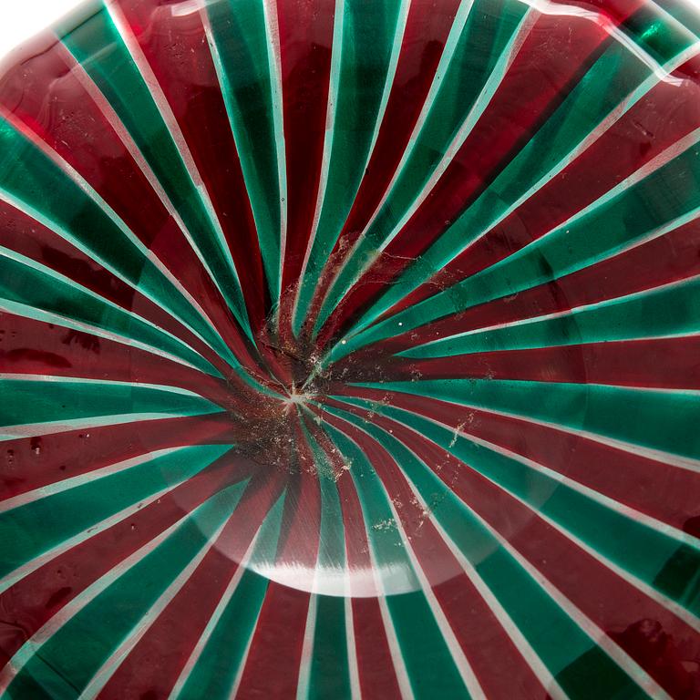GIO PONTI, a 1950's 'a canne' vase for Venini Murano.