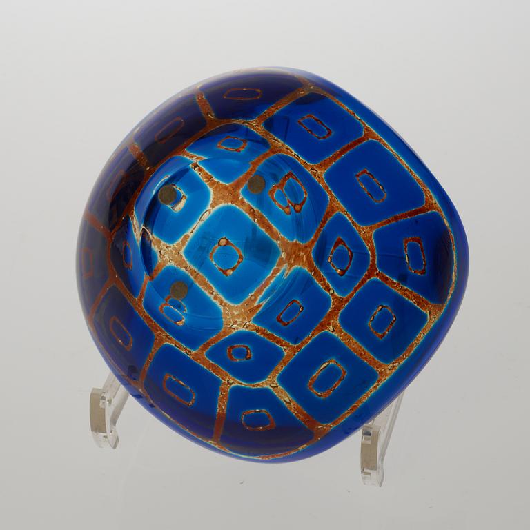 A Sven Palmqvist Ravenna glass bowl, Orrefors 1969.