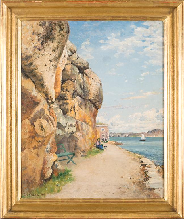 JOHAN ERICSON, oil on panel, signed Joh. Ericson and signed 1906.