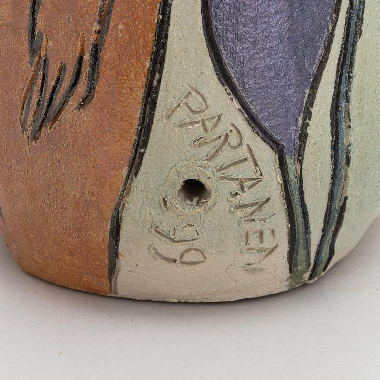Pauli Partanen, a ceramic sculpture, signed and dated -99.
