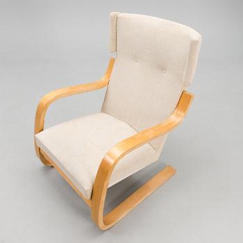 A mid-20th century open armchair model 36/401 for Artek, Finland.