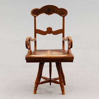 SKRIVSTOL, allmoge, 1800-talets andra hälft.