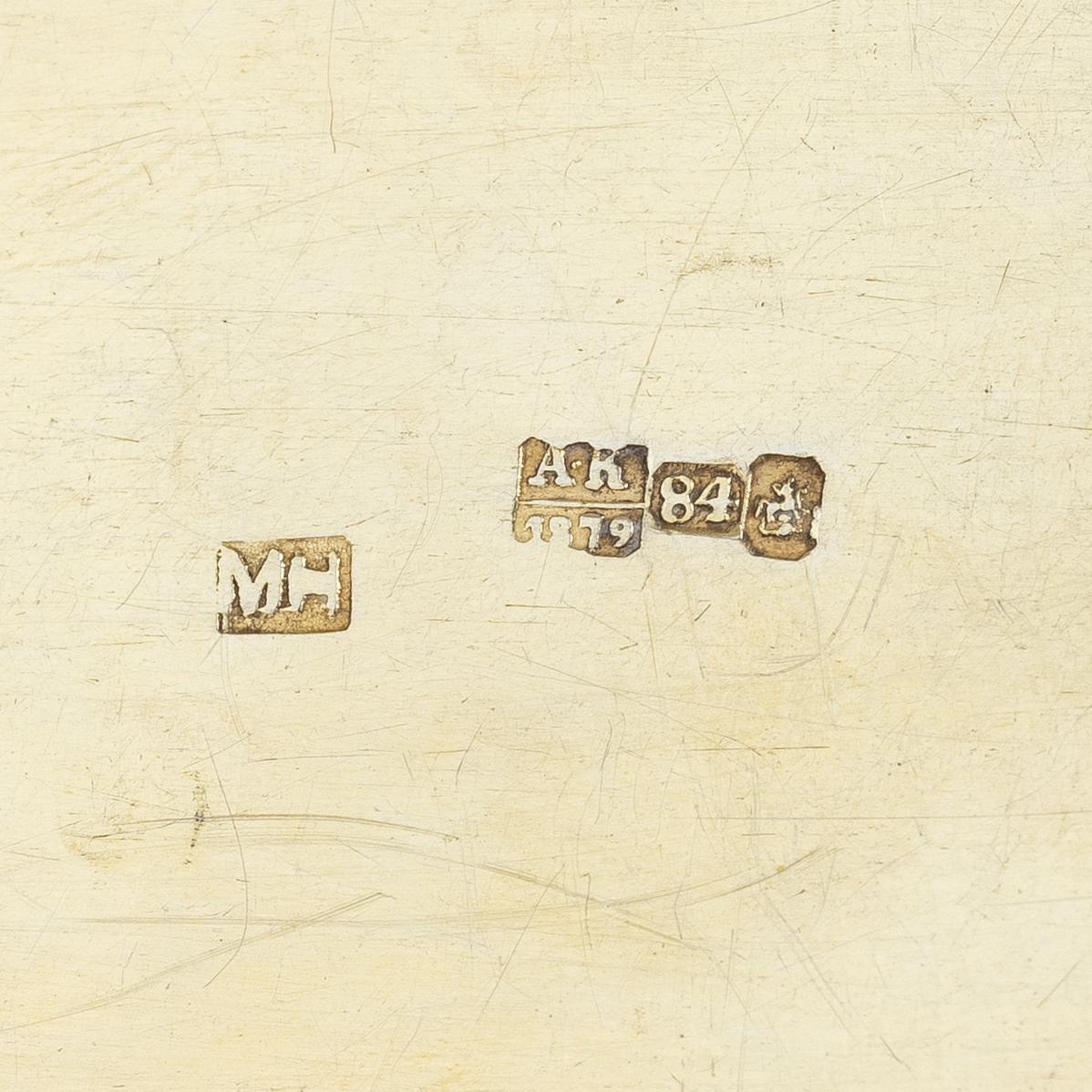 Snusdosa, silver, Moskva, Ryssland 1879.