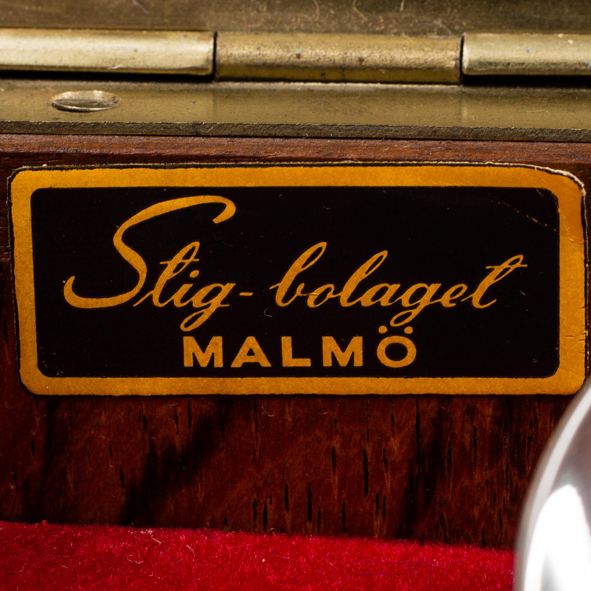 BERTEL GARDBERG, bestickuppsättning 159 dlr "Lion de Luxe", Hackman, Finland, efter 1958, schatull från Stig-Bolaget.