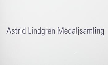 MEDALJER, 14 st, silver, Astrid Lindgren,1900-tal. Vikt ca 378 g.