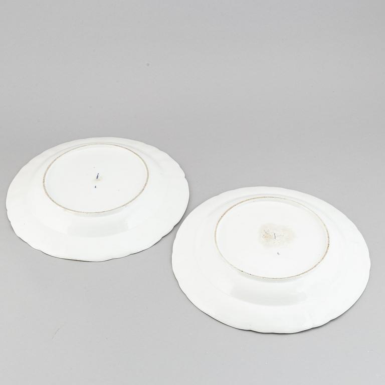 A pair of porcelain dishes, KPM, Berlin, late 18th century.