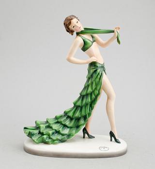 FIGURIN, porslin, Goldscheider, 1900-talets mitt.