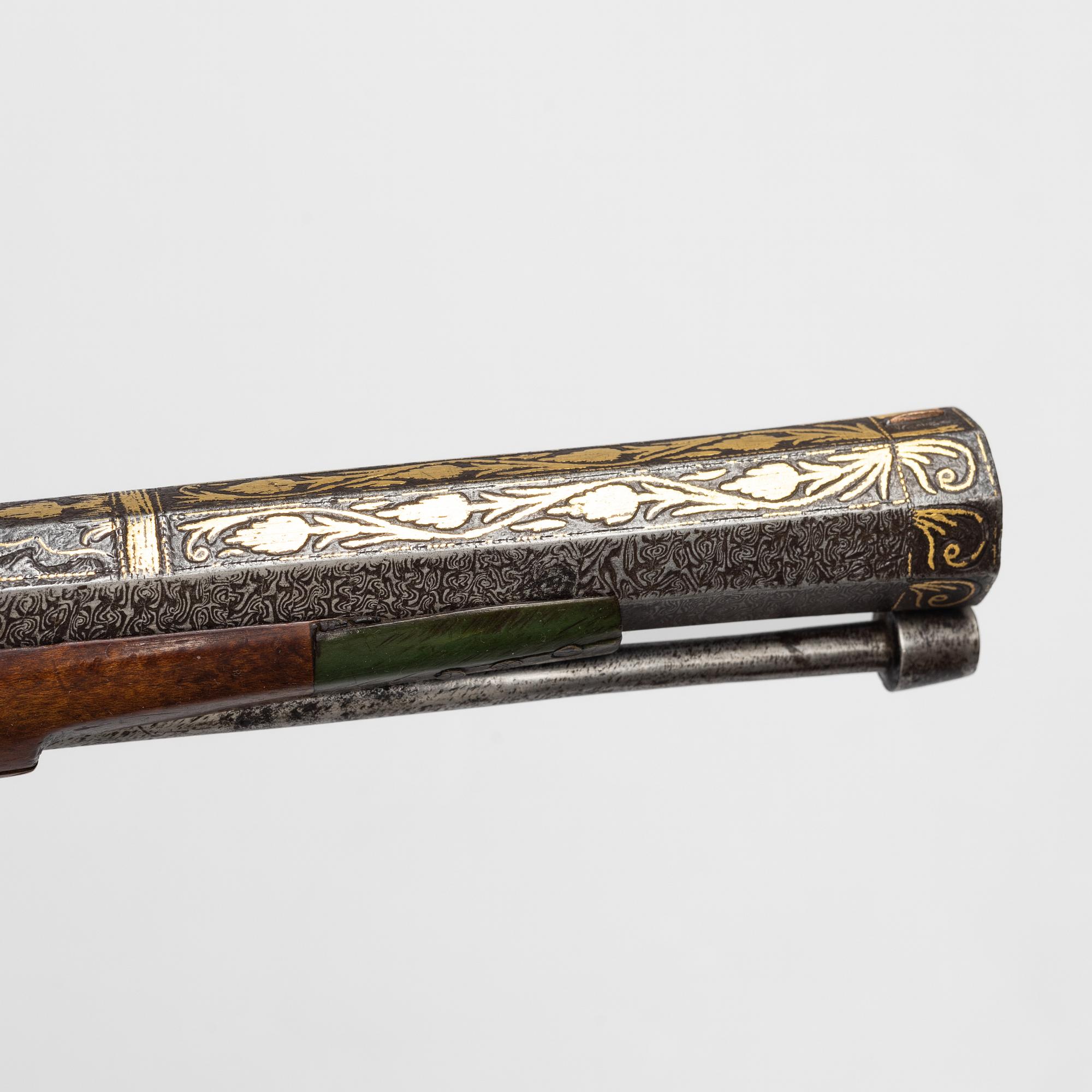 Flintlåsgevär, ottomanskt, 1700-talets slut.