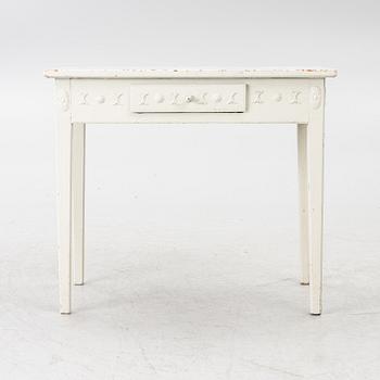 Desk with a drawer in the frieze, Late Gustavian style, 19th century.