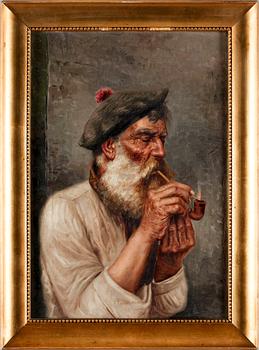 RAFFAELE FRIGERIO, olja på duk, sign.