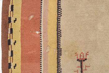 Märtha Gahn, Rug. Flossa, approx. 309 x 252 cm signed MG.
