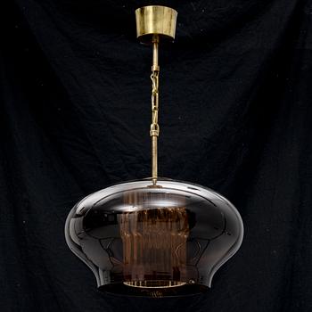 Carl Fagerlund, taklampa, Orrefors, 1970-tal.