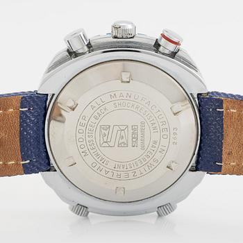 Sorna, wristwatch, chronograph, World Timer, 47 mm.