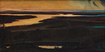 387. Otto Hesselbom, "Vårt land. Motiv från Dalsland” (Landscape from Dalsland, Sweden).