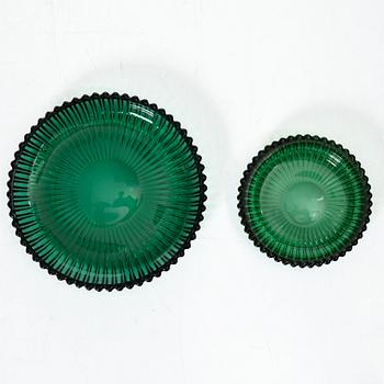 Arthur Percy, a 'Swedish Modern' glass service, "Reffla", Gullaskruf, the model designed in 1952 (110 pieces).