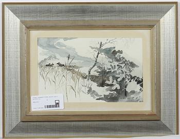 LENNART FRISK, akvarell, sign o dat 1973.