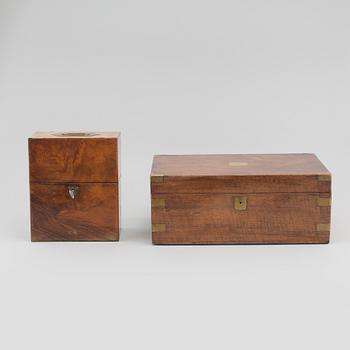 Two caskets, 19th century.