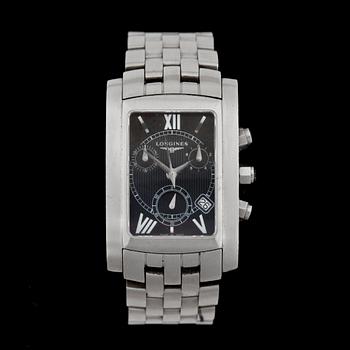 ARMBANDSUR, herr, Longines, Dolce Vita, kronograf, stål.