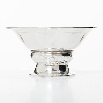 A Swedish silver bowl, mark of Edlunds Silverfabrik, Stockholm 1924.