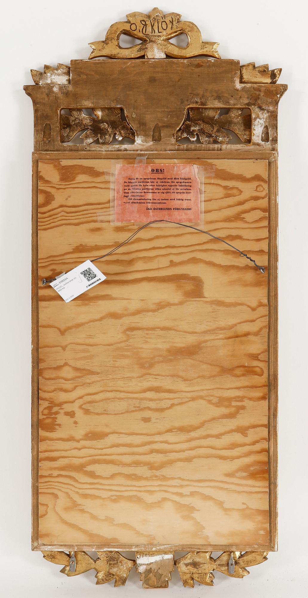 SPEGEL, gustaviansk stil. 1900-tal.