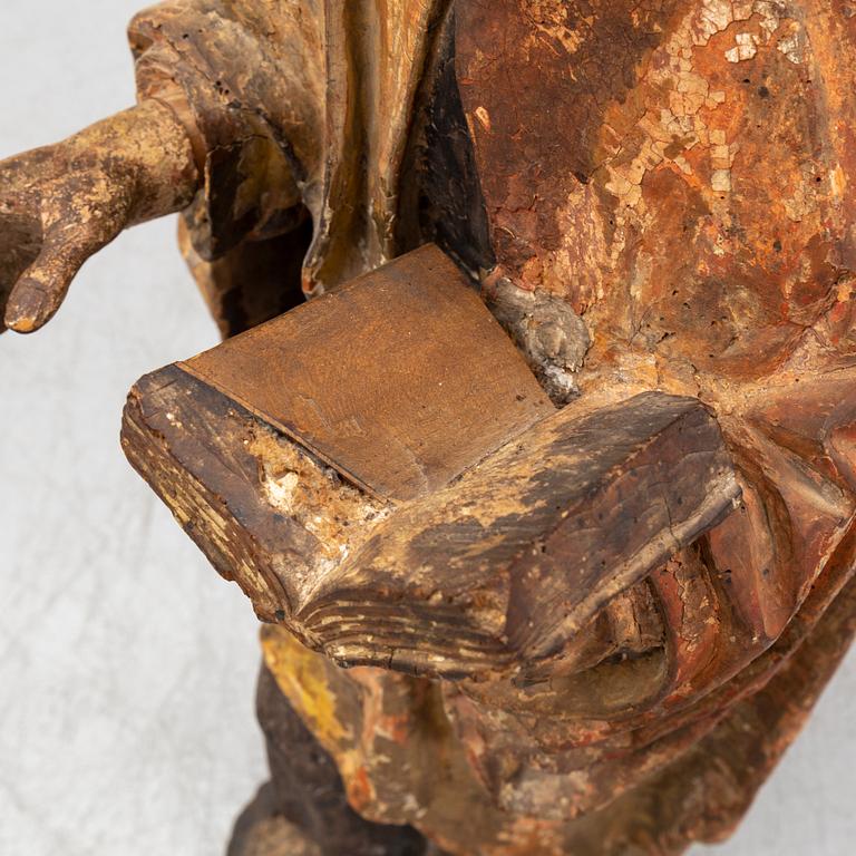 SCULPTURE, wood, 18th Century.