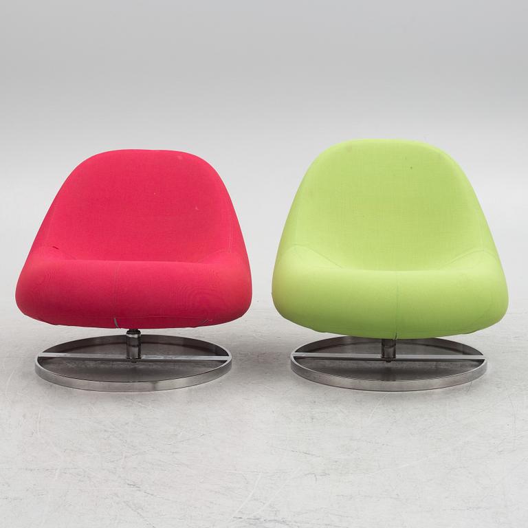 Anders Hjelm, fåtöljer, ett par, ”Flow”, Johanson Design, Markaryd.
