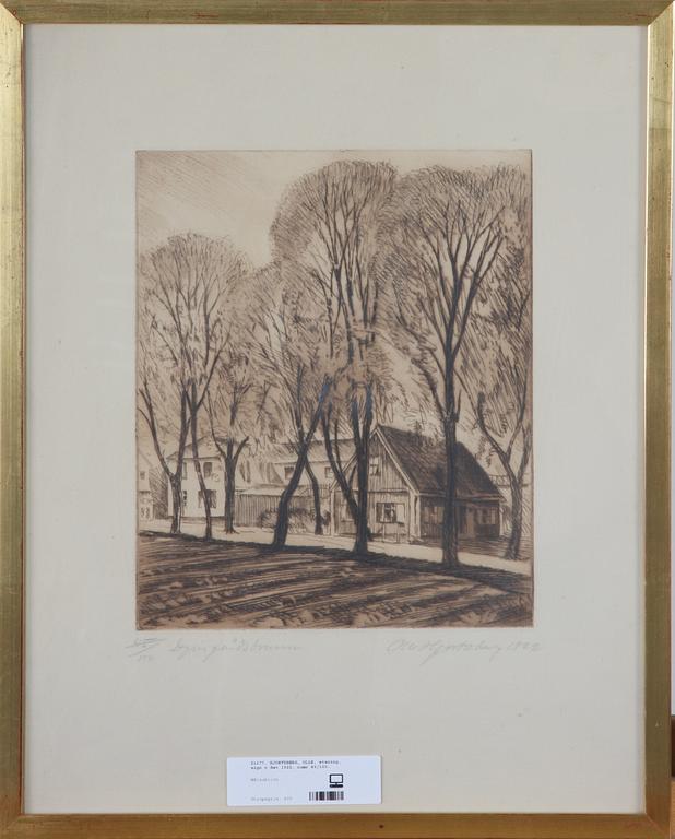 HJORTZBERG, OLLE, etsning, sign o dat 1922, numr 45/100.