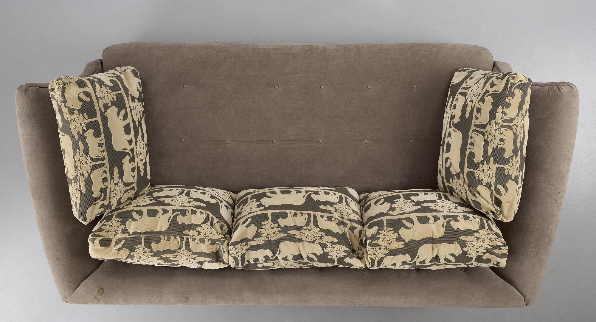 Josef Frank, soffa, "Liljevalchssoffan", Firma Svenskt Tenn, sannolikt 1940-tal.