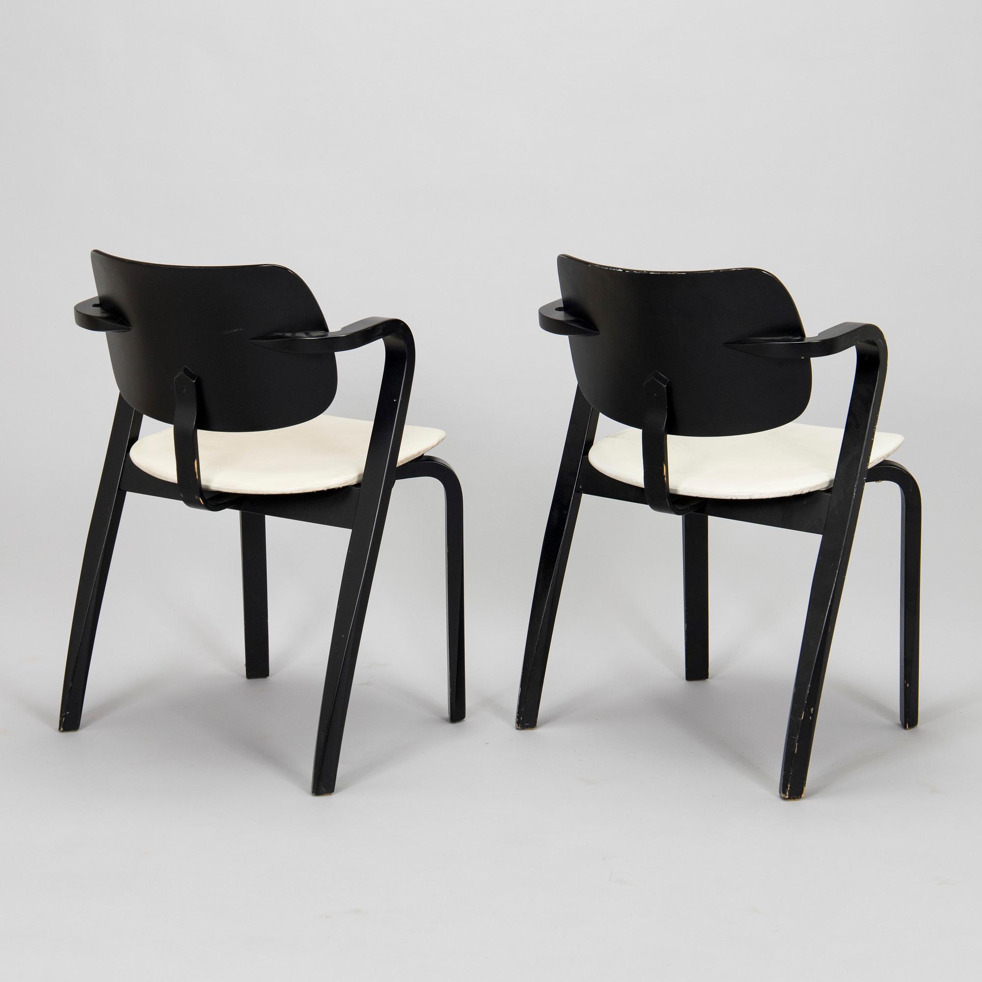 Ilmari Tapiovaara, a set of six 1960s 'Aslak' armchairs for Asko, Finland.