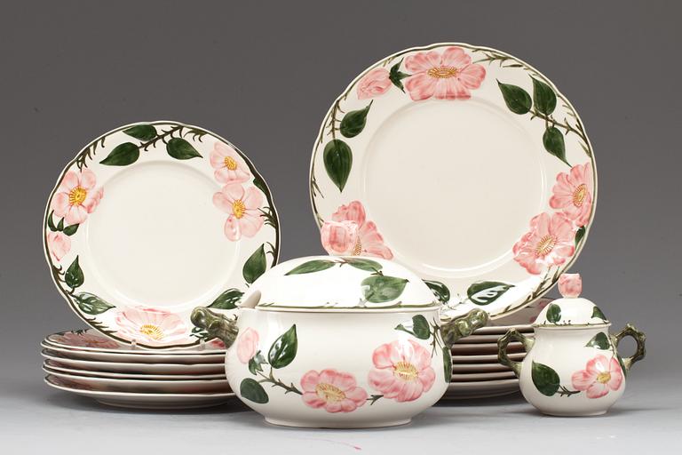 MATSERVIS, porslin, 16 delar, "Wild Rose", Villeroy & Boch.