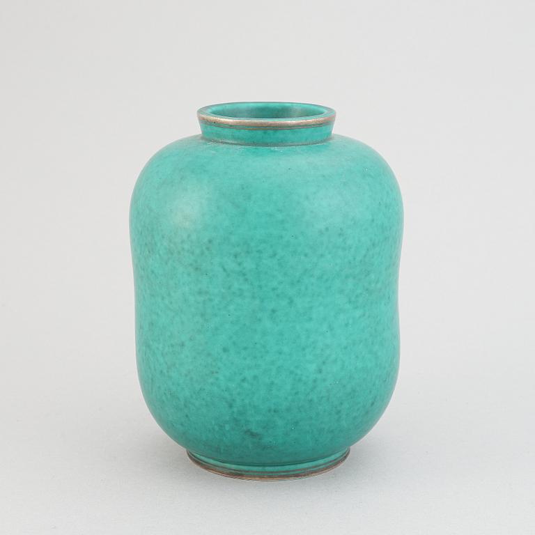 Wilhelm Kåge, vas, stengods, "Argenta", Gustavsberg.