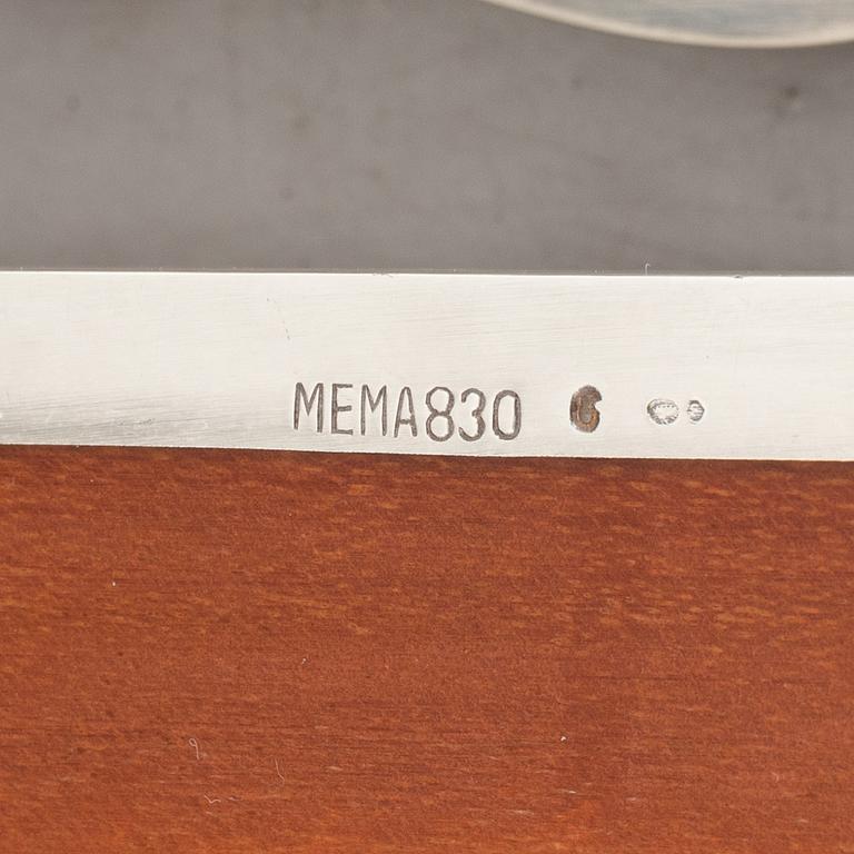 Two silver 830 cigarette cases, Swedish import marks, MEMA, circa mid-20th century.