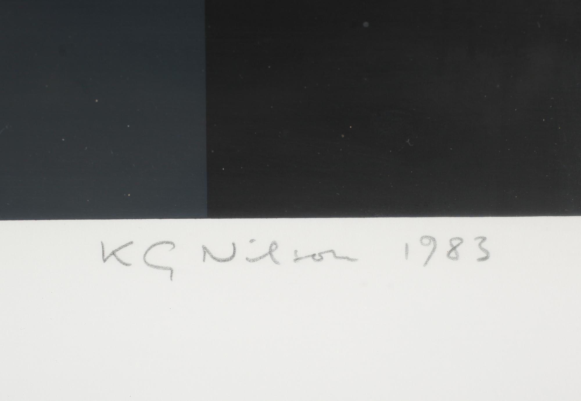 K G ( KARL GUSTAF) NILSON, signerad, daterad 1983 och numrerad 7/120.