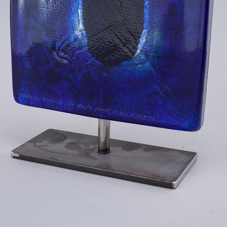 a glass sculpture for Kosa Boda, signed.