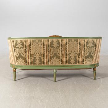 Salon group, 7 dlrs Gustavian style, first half of the 20th century.