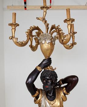 GOLVLAMPOR, ett par, venetiansk stil, 1900/2000-tal.